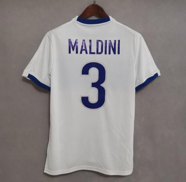 1998-2000 Italy Retro Away Kit Soccer Jersey MALDINI #3